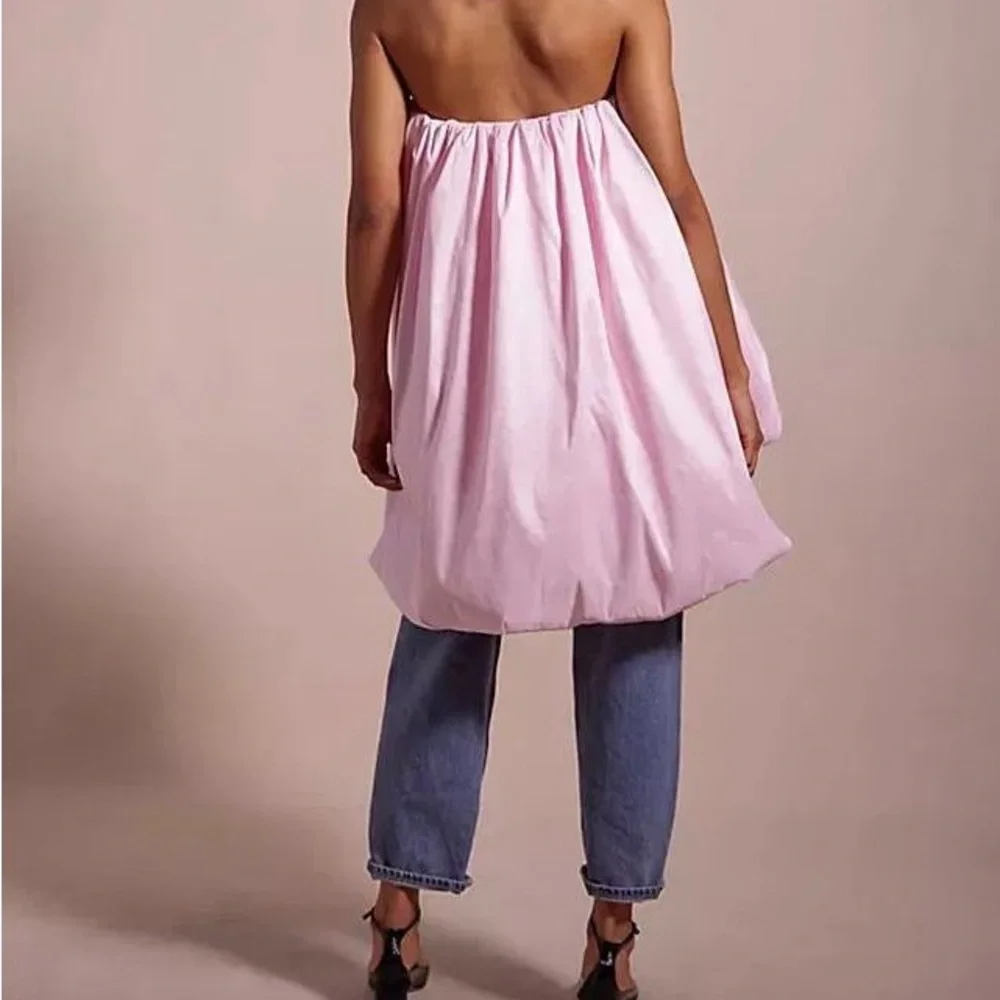 For Love & Lemons Whipped Cream Taffeta Bubble Skirt in pink size S - Picture 3 of 8